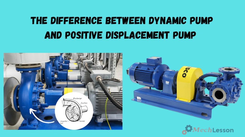difference between dynamic pump and positive displacement pump