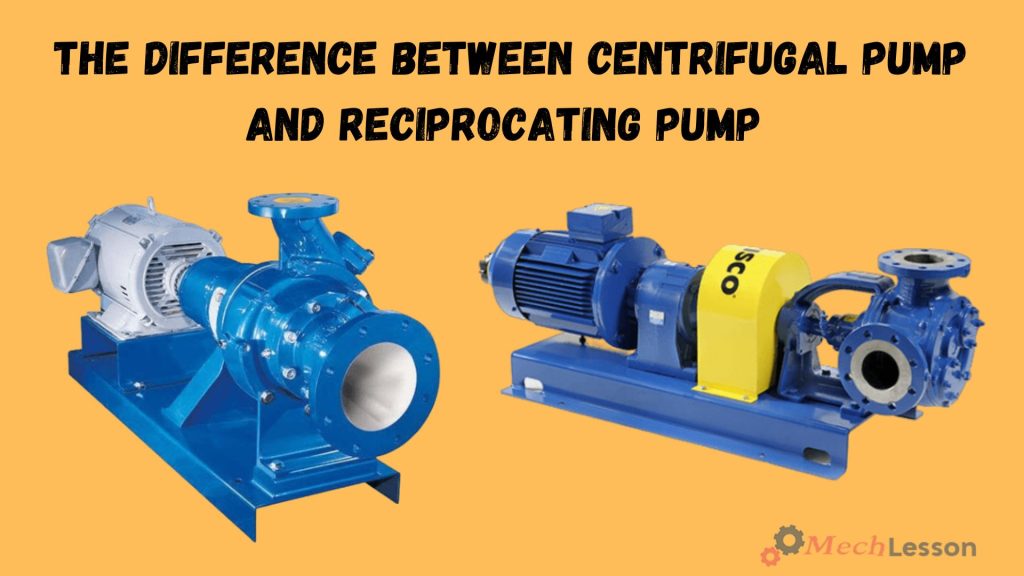 Centrifugal pump and reciprocating pump