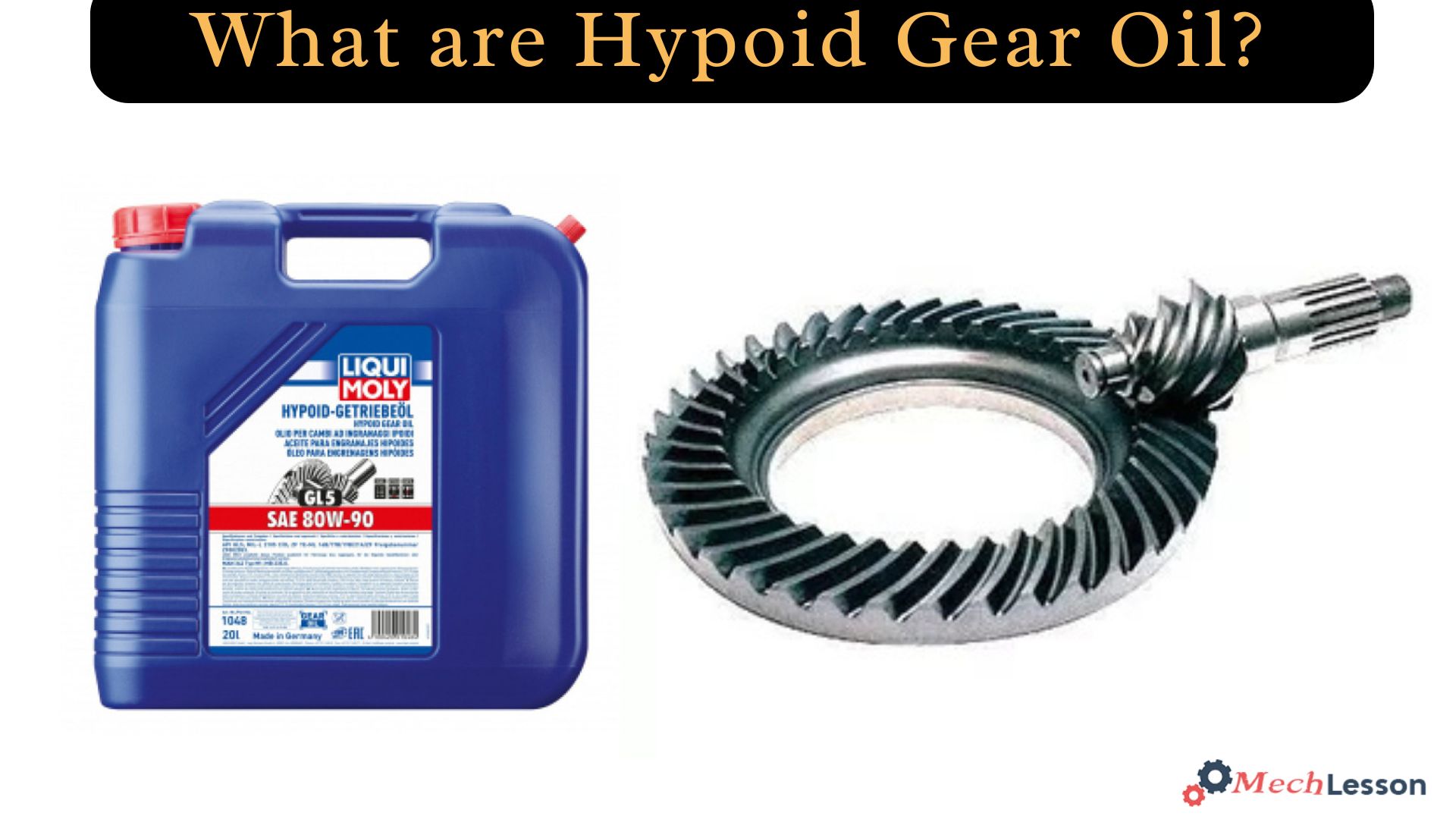 Hypoid gear oil