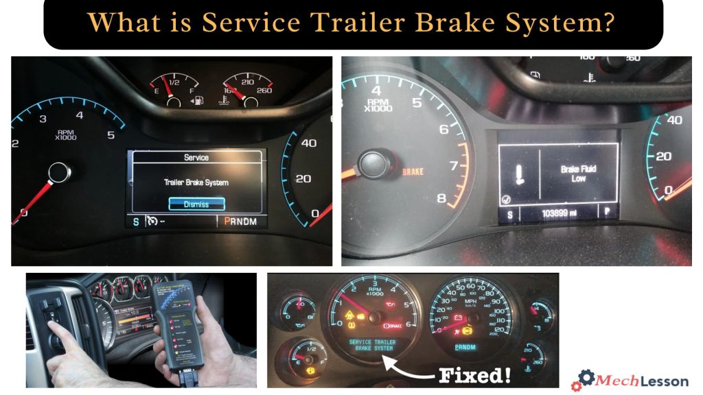 What is Service Trailer Brake System, its Message and Resetting?