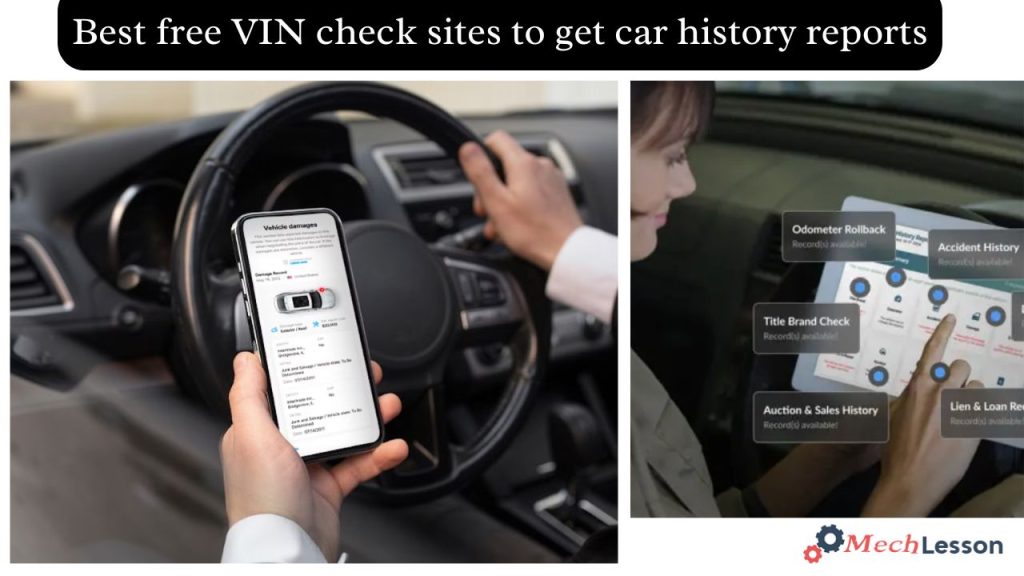 best free VIN check sites to get car history reports